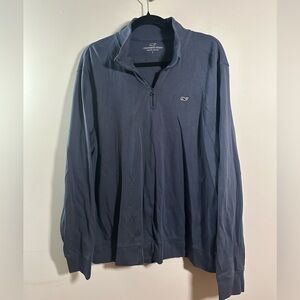 Vineyard Vines Blue Cotton Quarter-Zip